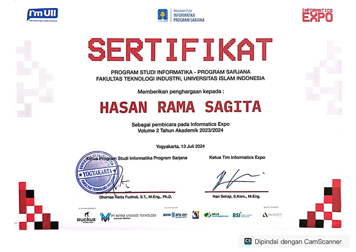 Speaker at Informatics Expo Volume 2